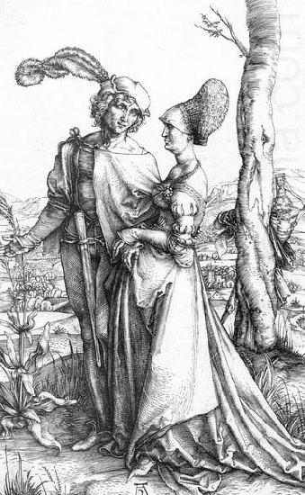 Young Couple Threatened by Death, Albrecht Durer
